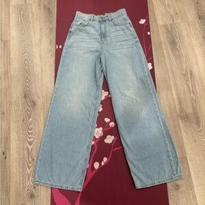 Pilcro Light Denim Wide Leg Jeans